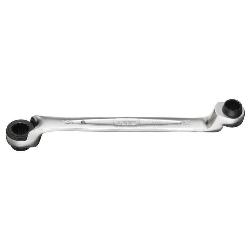 TONE RM75A-1214 Double-ended Ratchet Glasses Wrench (Deep Hole Type) Double