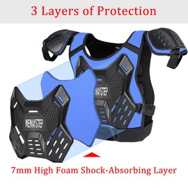 Kids Dirt Bike Gear - Youth Chest Protector Motocross Kids Motorcycle Gear Protective Riding Gear Body Armor Vest with Elbow Knee Guards Suit