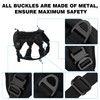 Plutus Pet Tactical Dog Harness with All Metal Buckles, Adjustable,