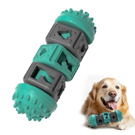 Gardner Pet Dog Puzzle Toy, Treat Dispensing Dog Enrichment Toys, Chew Toys for Aggressive Chewers, Teeth Cleanning Dog Interactive Toys, Durable Nylon & Rubber, Small/Large/Medium Breeds