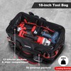 HAUTMEC 3PCS Large Tool Bag Set, Heavy-Duty Wide Mouth Tool