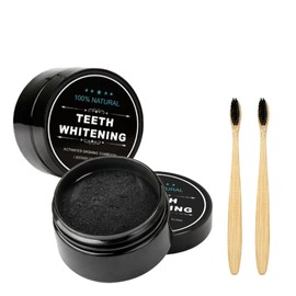 Zahnweiss Pulver,Aktivkohle Pulver,Zahnbürsten ZäHne Whitening Teeth,Powder Bleaching Zahnpasta,Zahn Zahnaufhellung Weisse Weiß,White Aufhellen Charcoal Days,Tooth Aktivkohlepulver Aufhellende 2 Set
