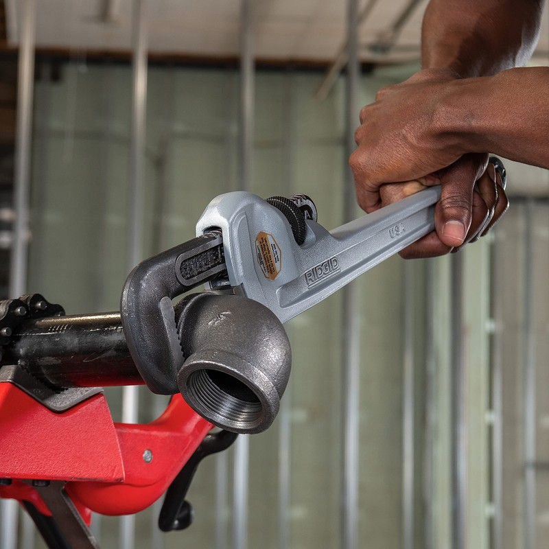 RIDGID 31100 Model 818 Aluminum Straight Pipe Wrench, 18-inch Plumbing