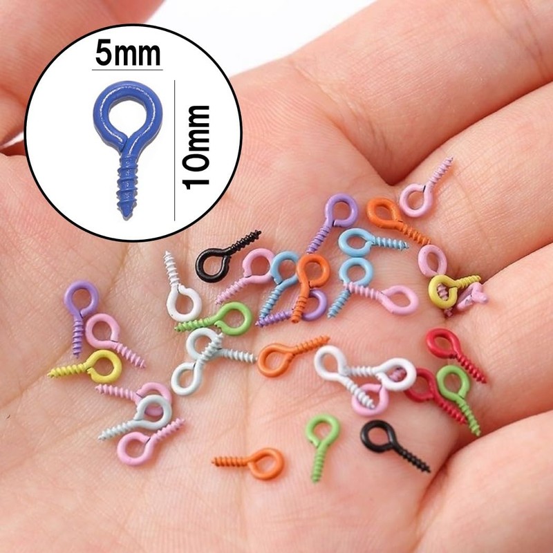 HappyHome 100 PCS Heaton Hardware Screw Heaton Accessories Findings Handmade