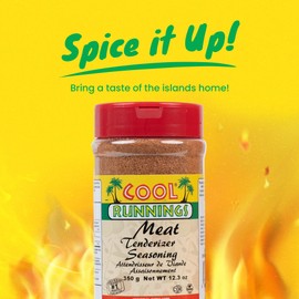 Cool Runnings USA Meat Tenderizer Seasoning 350g - Perfect Blend for Softening and Marinating Meats, Enhances Flavor for Roasting and Grilling