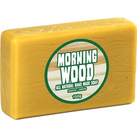 GAMAGO Morning Wood All Natural Hand Made Soap - Novelty Funny Gift For Friends & Family - Getting Clean Never Felt So Dirty - 100% Natural Glycerin Bar Soap