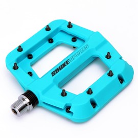 Souke Sports Bike Pedals Road Mountain Biking Nylon Sealed Bearing 9/16 Inch Lightweight Platform Flat Non-Slip for Cycling Bicycle MTB BMX