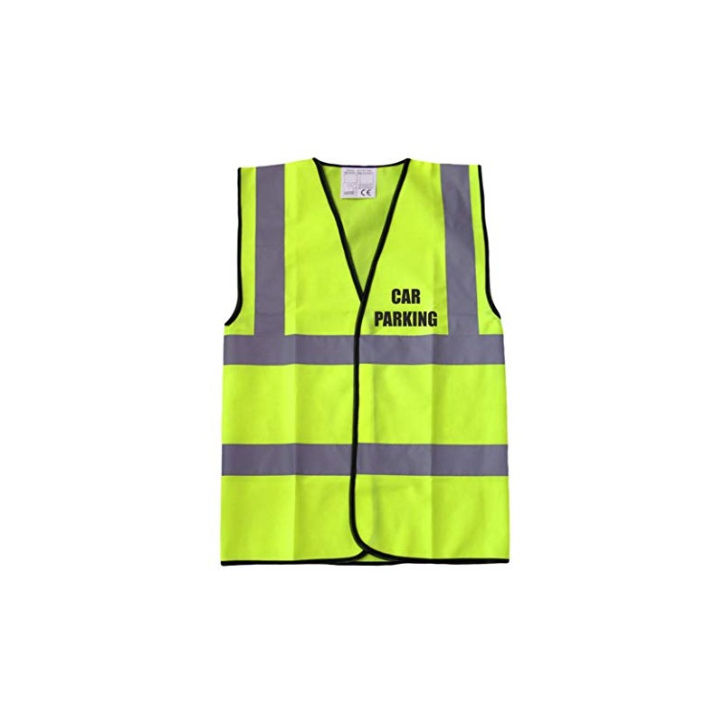 Car Parking Yellow Hi Vis Viz Safety Vest Waistcoat Reflective
