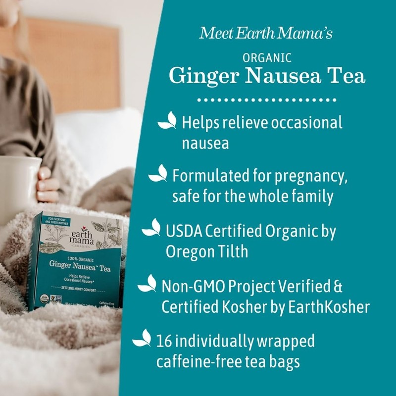Earth Mama Organic Ginger Nausea™ Tea | Comforts Occasional Nausea