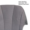 SecosAutoparts Driver Side Bottom Replacement Cloth Seat Cover Dark Gray