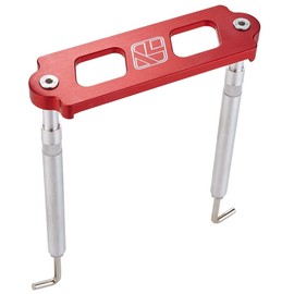 Kyostar Aluminum Battery Tie Down Kit with J Hook For Civic Integra (Red)