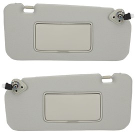 ECCPP 96401-1AA1B Left and Right Sides Sun Visor Nissan for Murano 2009 2010 2011 2012 2013 2014 for with Sunroof 964011AA1B (Gray)