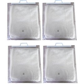 EXCOLO 24 m² 4 x Grid Film 2 x 3 m Transparent White Cover Wind Protection Privacy Screen Protection