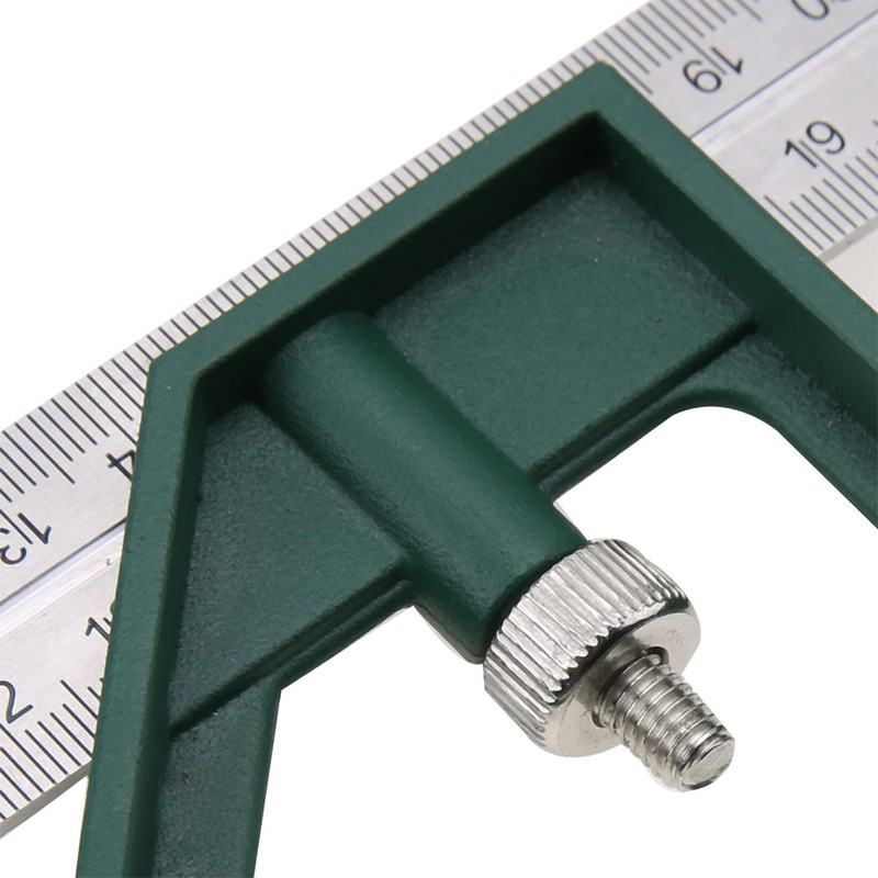300mm Adjustable Stainless Steel Square Angle Ruler 45/90 Degree with