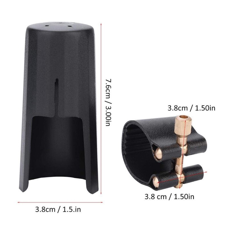 Abrazadera de clarinete de PU, tapa de pl¨¢stico, conveniente para