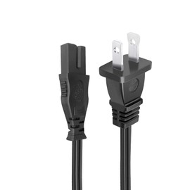 8.2ft Power Cord Replacement for NEC VT670 NP410 NP500 NP510 NP500W NP510W VT595 VT676 VT676E VT770 Projector TV 2 Prong Polarized Power Cord Ac Cable