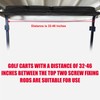 Adjustable Golf Cart Overhead Storage Bag, No Drilling Golf Cart