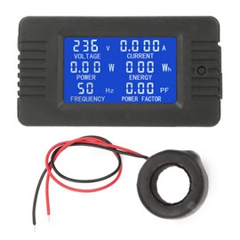 PEACEFAIR PZEM-022 AC Digital Meter Multifunction Tester Voltage Tester Current 100A AC80-260V Multimeter Ammeter Voltmete with Closed Type CT