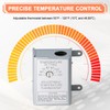 Attic Fan Temperature Controller - 120V Adjustable Thermostat Switch for