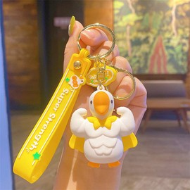 Oikabio Duck Key Ring Animal Key Rings Cartoon Pet Key Chain for Backpack Bag Schoolbag Pendant DIY Accessories Party Festival Charm Gift for Women Men