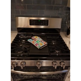 Caroline's Treasures MLM1115OVMT Lots of Harlequin Natural Ears Great Dane Oven Mitt Heat Resistant Thick Oven Mitt for Hot Pans and Oven, Kitchen Mitt Protect Hands, Cooking Baking Glove