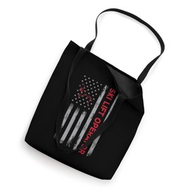 USA Flag Ski Lift Operator Apparel Chairlift America Tote Bag