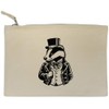 'Aristocratic Badger' Canvas Clutch Bag/Accessory Case (CL00041817)