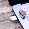 WooTeck 64GB Crystal Loving Heart Jewelry USB Flash Drive Pendrive
