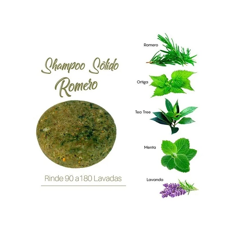 Shampoo Sólido Orgánico Cabello Graso