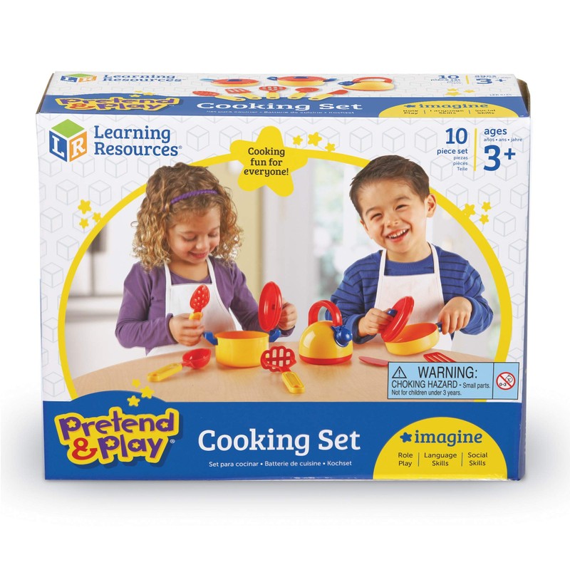Learning Resources Pretend & Play Cooking Set - 10 Pieces,