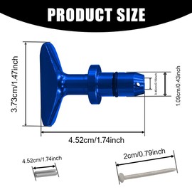 Car Oil Dipstick Handle, Engine Oil Handle, Alloy Anti-Rust Transmission Dipstick Modification Tool, T-Shaped Non-Slip Easy-Grip Engine Caliper Pull Tool for 1999-2011 Ford Mustang GT V8 GT500