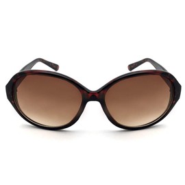 Butterfly Sunglasses, Gradient Lens, Cute, No Makeup Hidden, Tortoise Shell x Brown Half