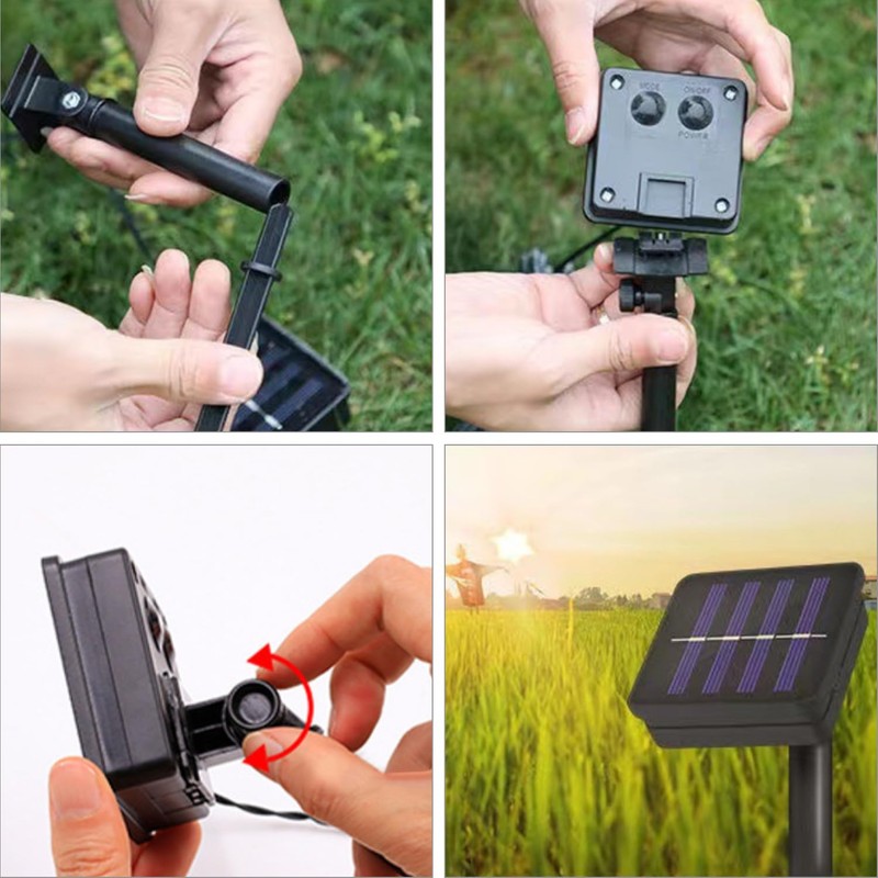 Luces Led Solar de 8 Modos, 22M con 200LEDs, Tiras