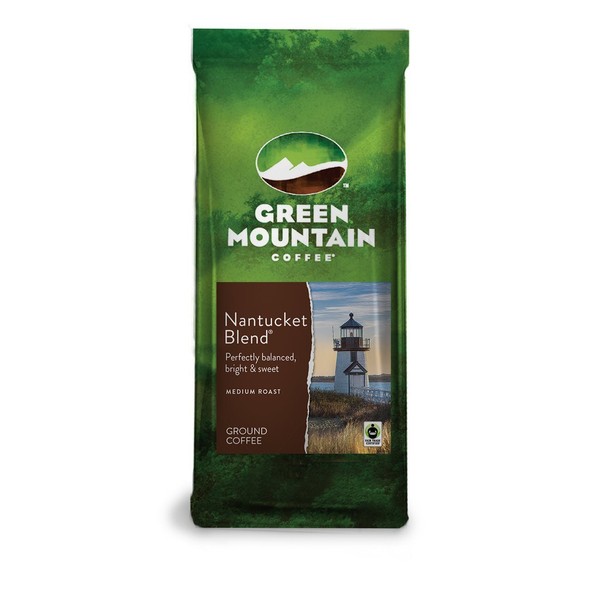 Green Mountain Coffee Roasters Nantucket Blend, Ground Coffee, Medium Roast, Bagged 12 oz