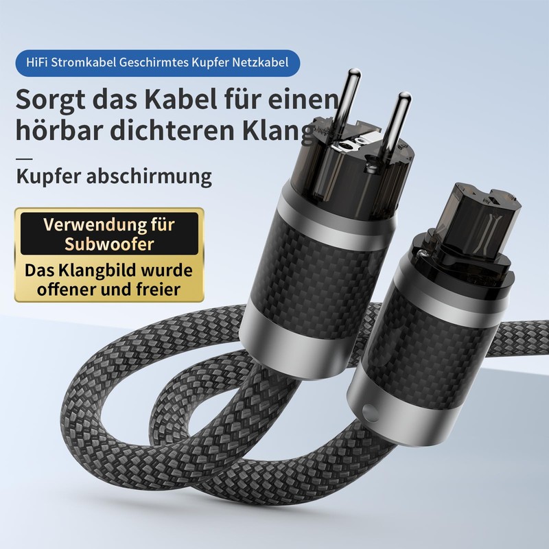 Tertullus HiFi High End Power Cable C15 Power Cable HiFi