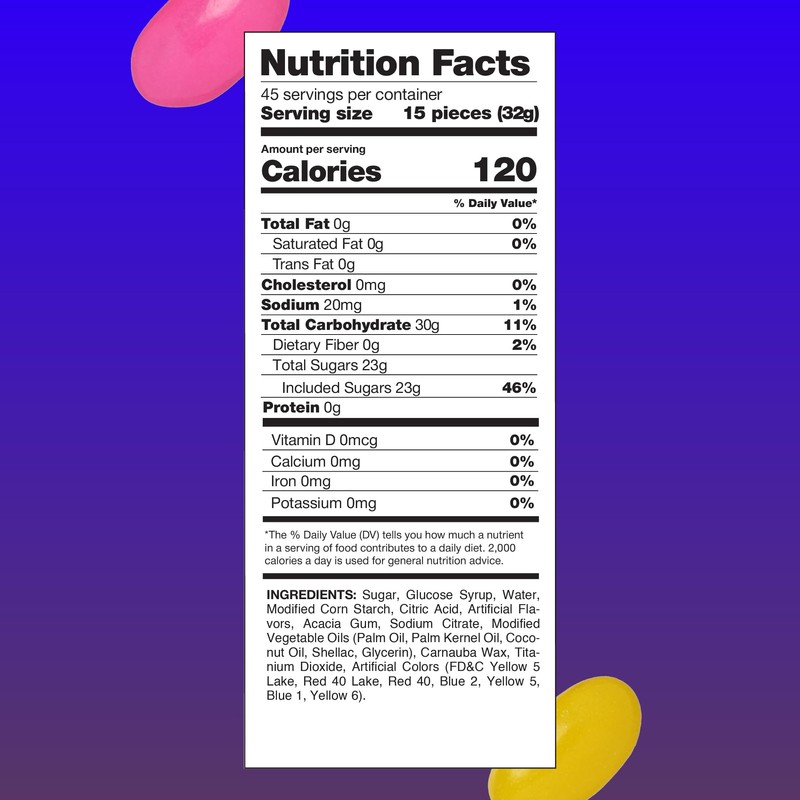 Jelly Beans Candy - 3 Pound Bulk Pack - Assorted