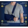 United Ortho Deluxe Shoulder Immobilizer, Youth, Blue