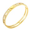 Gold Bangle Bracelets for Women, Hollow out Heart Bangle Bracelets