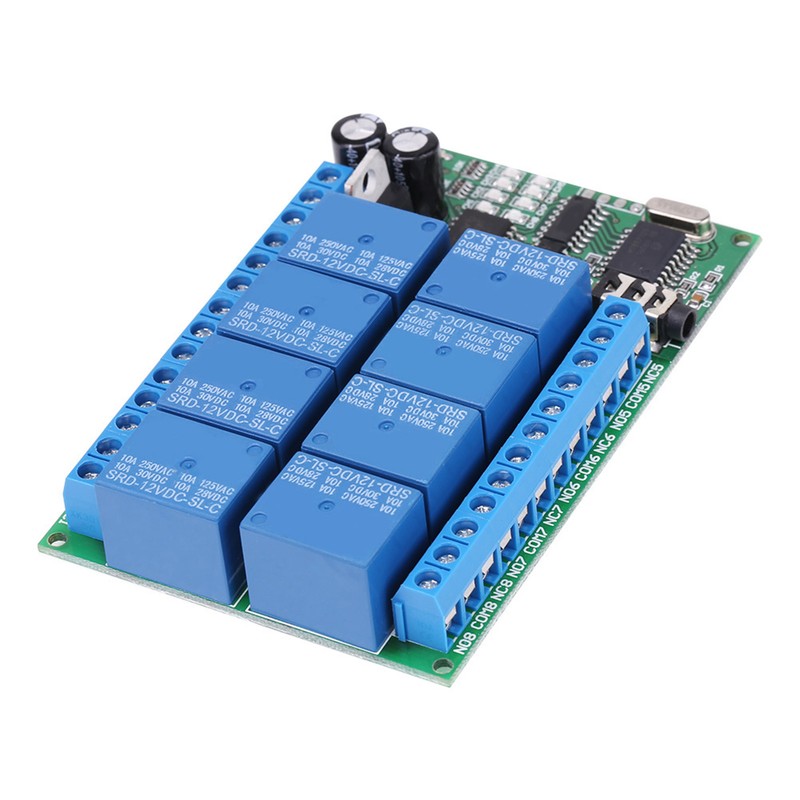 DC 12V 8CH DTMF Relay Phone Voice Decoder Remote Controller