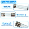 VIBICCK 24values390 Pieces Fast Burning Glass Fuse Combination kit 250V