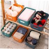 CHILDWEET 6PCS Plastic Storage Boxes Lids Multi-purpose Desk Organizers for