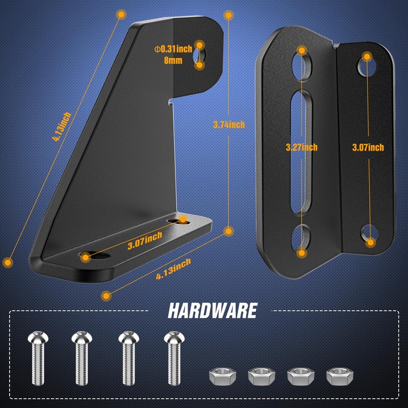 Nilight Light Bar Mounting Brackets for 40-42 Inch LED Straight
