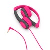 JLab JBuddies Folding Kids Wired Headphones Gen 2, Pink/Grey, Toddler