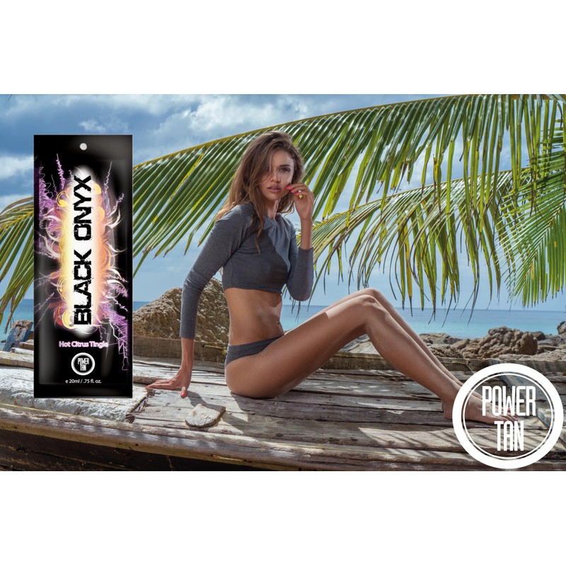 Power Tan Black Onyx Hot Citrus Tingle Pre Tanning Maximiser