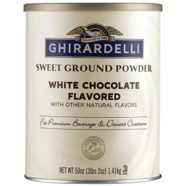 Ghirardelli 3.12 lb Sweet Ground White Chocolate Powder  - 3.12 lb. Sweet Ground White Chocolate