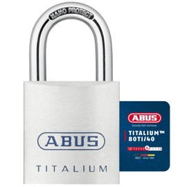 ABUS 80ti/40 40mm Titalium Padlock Keyed KA8012