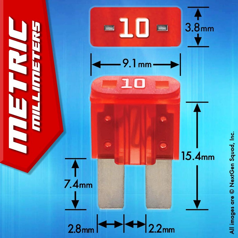 FuseTech Micro2 APT ATR 50 Piece Automotive Car Fuse Assortment