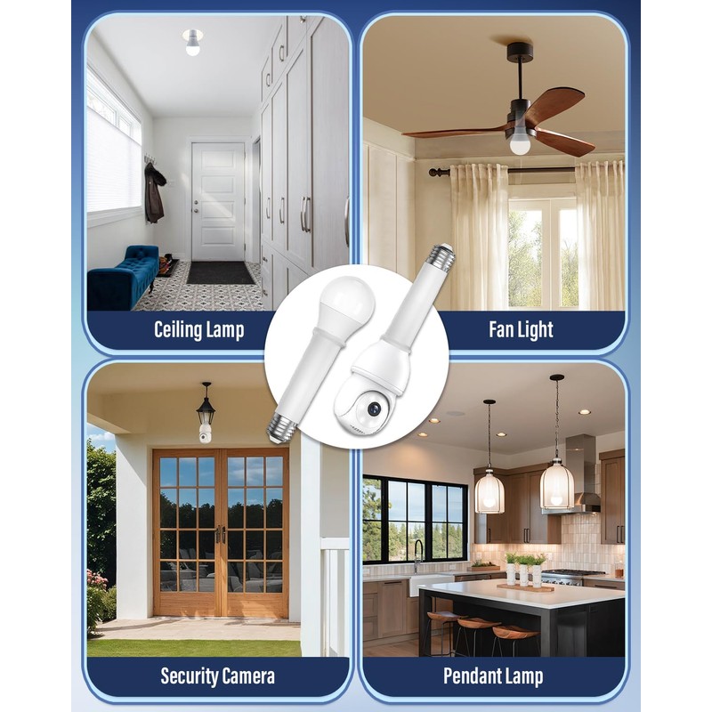 BrightArk E26 Light Socket Extender, 4 Pack 12CM/4.72 inch Light