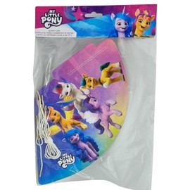 BeenSmile, MY LITTLE PONY HATS, Cardboard Hats, Children's Birthday Decoration, Birthday Party Hats, 6 Pcs.