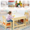 Kinder King Kids Wood Table & 2 Chairs Set, 3
